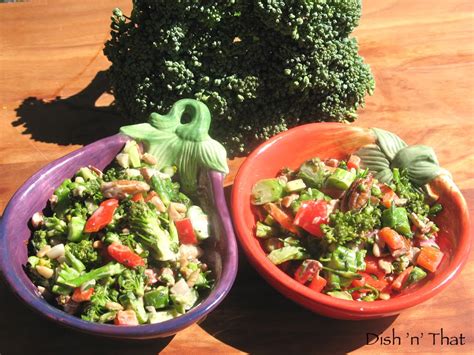 Use garden bounty for raw broccoli salad | Dish 'n' That