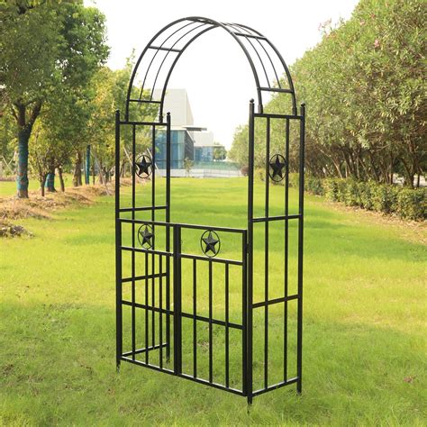 Best Solid Metal Garden Arch Trellis – U Life