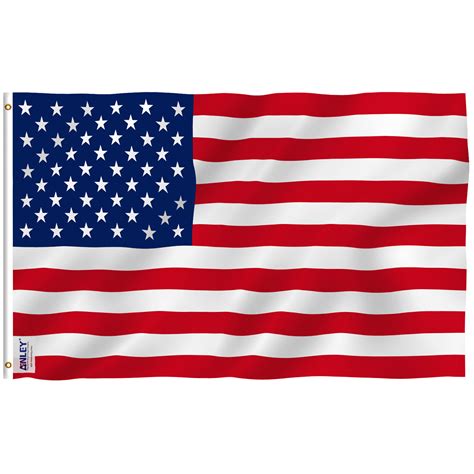 Anley 3x5 Foot American Flag US Flag - USA Flags US Banner Polyester ...