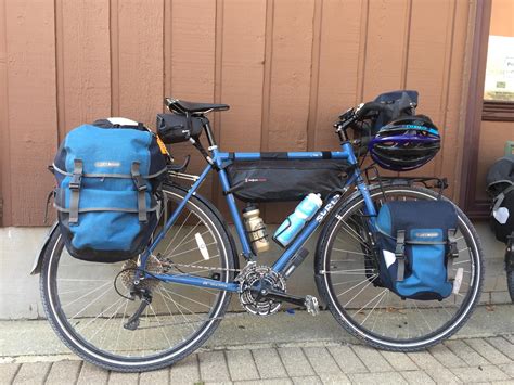 My first road/touring bike - all loaded up! : bicycling