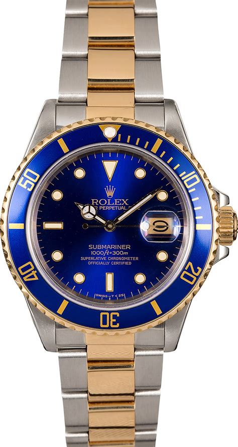 Rolex Submariner 16803 Blue Men's Watch