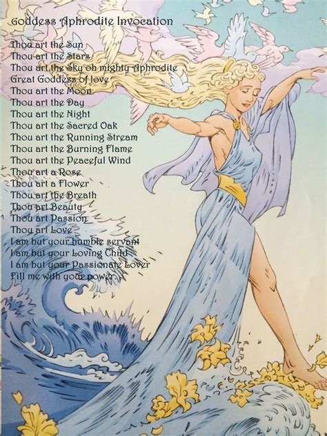 Invocation of aphrodite in 2021 | Aphrodite goddess, Goddess magic ...