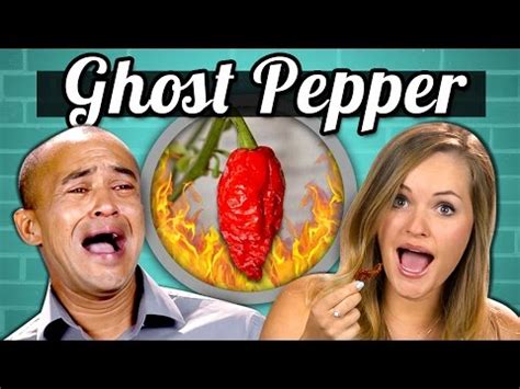 ADULTS vs. FOOD - GHOST PEPPER CHALLENGE - YouTube