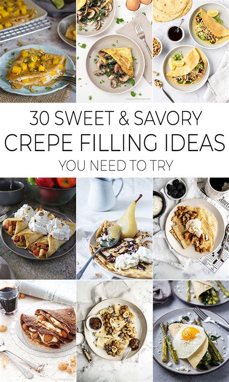 30 Sweet & Savory Crepe Filling Ideas You Need To Try