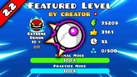 Geometry Dash 2.2 Featured Levels are INSANE - YouTube