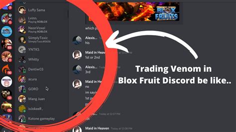 TRADING VENOM IN BLOX FRUIT DISCORD BE LIKE... - YouTube