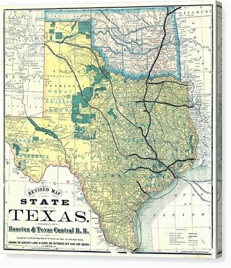 Texas State Railroad Map