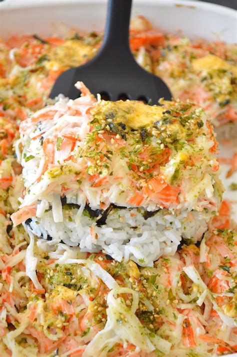 salmon sushi bake recipe - Krystina Easley