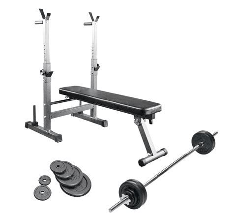 Weight Bench & Barbell Set - Uk Fitness