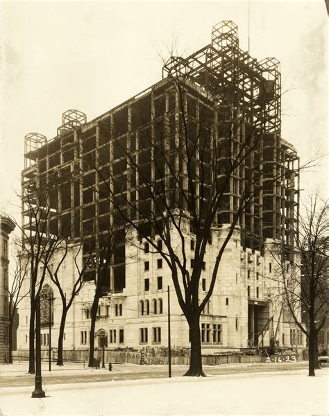 Detroit Masonic Temple under construction - 2/16/1923 (Source: Detroit ...