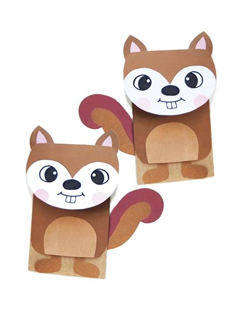 Paper Bag Squirrel Craft - Our Kid Things