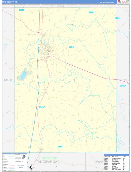 Maps of Pike County Mississippi - marketmaps.com