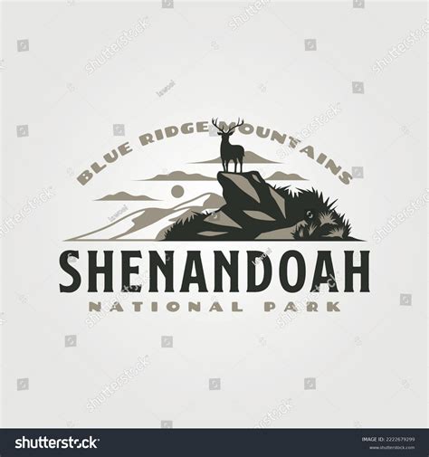 Shenandoah Vintage Logo Vector Illustration Design Stock Vector ...