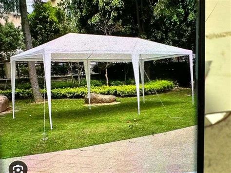 10 x 20 FT Outdoor Gazebo Canopy With 4 Sidewalls - Lambrecht Auction, Inc.