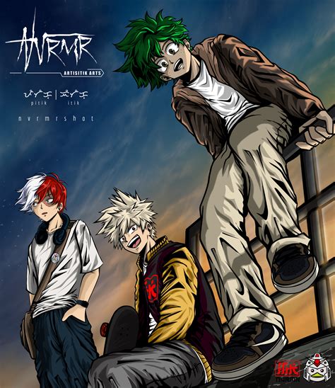 ArtStation - My Hero Academia - Power Trio