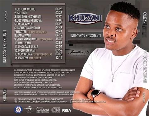 DOWNLOAD ALBUM: Khuzani - Inhloko Nes'xhanti (Cover Artwork & Tracklist ...