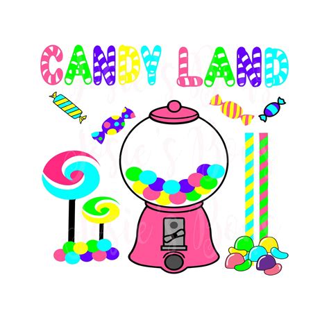 Candy Land T Shirt TSHIRT Tee Shirt Design Cut Cutting File - Etsy ...