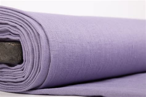 Pure 100% linen fabric Lavender. Linen fabric of medium weight, washed ...