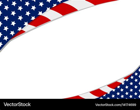 Usa flag design on white background Royalty Free Vector