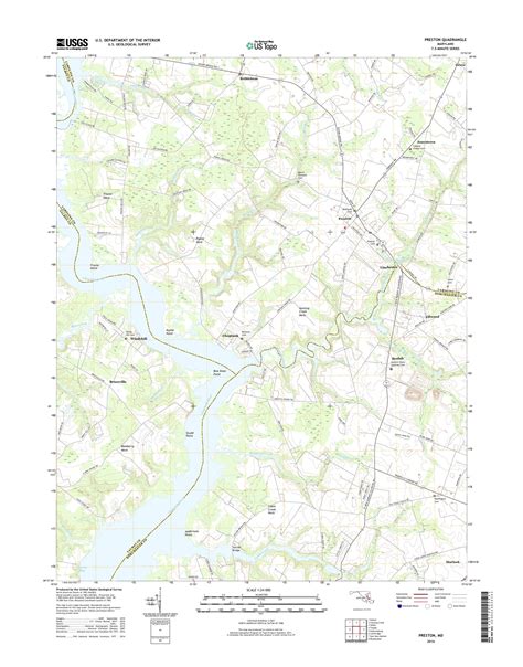 MyTopo Preston, Maryland USGS Quad Topo Map