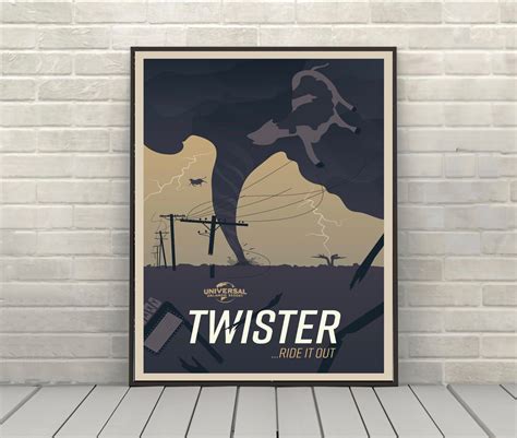 Twister Attraction Poster Universal Studios Vintage Movie Poster ...