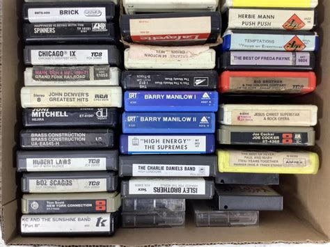 Lot - Vintage Eight Track & Cassette Tapes