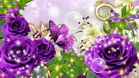 Butterfly Wallpaper Purple - Draw-smidgen