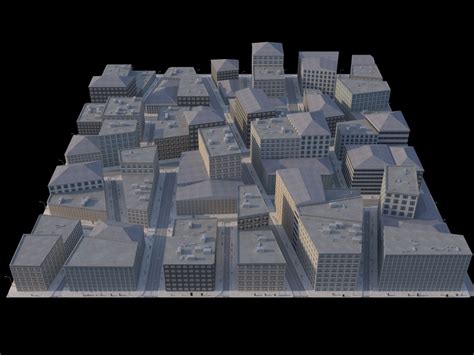 City low poly 3D Model $39 - .max .3ds .fbx .unknown .obj .stl - Free3D