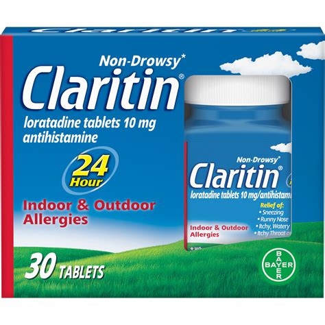 Buy Claritin 24 Hour Allergy Medicine, Antihistamine Tablets, 10 mg, 30 ...