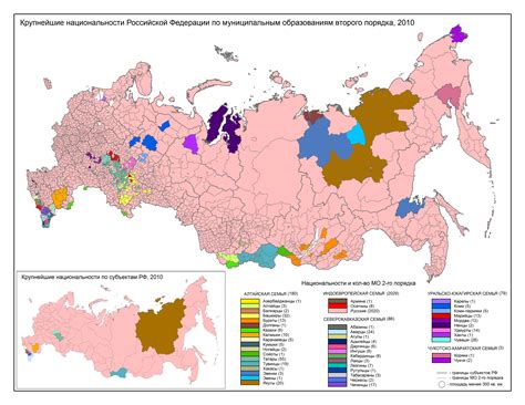 Ethnicity Map Of Russia