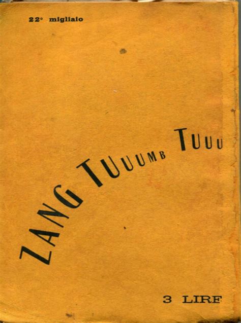 Filippo Tommaso Marinetti - ZANG TUMB TUMB - Rare Book - 1914 For Sale ...