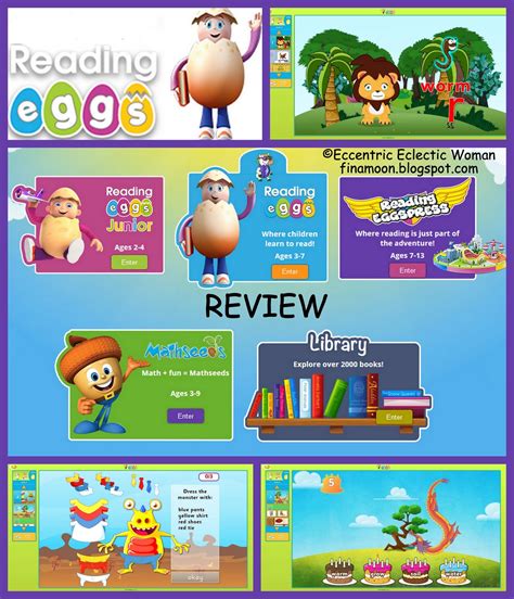 Eccentric Eclectic Woman: Reading Eggs Online Learning Games Review