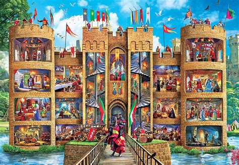 Cut-Aways Castle 1000 Pc Large EZ Grip Jigsaw Puzzle | Free Shipping ...