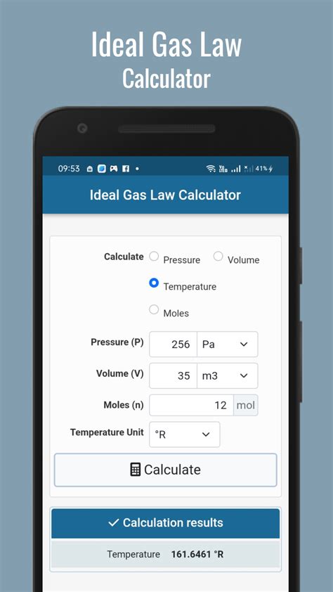 Ideal Gas Law Calculator - App on Amazon Appstore