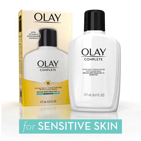 Olay Complete Daily Moisturizer for Sensitive Skin, SPF 15, 6 fl oz ...