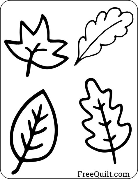 Leaf Templates - 62 Templates of Fall Leaf Outlines & Shapes