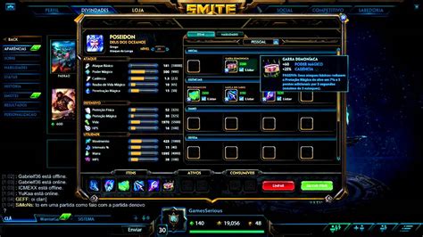 SMITE BRASIL - POSEIDON Build atualizada CONQUISTA/ARENA - YouTube