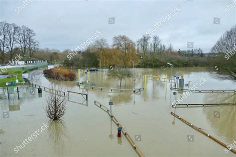 River Thames Bursts Banks Causing Flooding Editorial Stock Photo ...