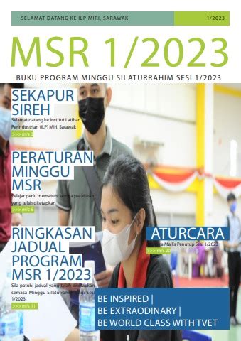 Buku Program MSR 1/2023 ILP Miri, Sarawak