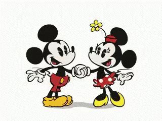 Mickey Mouse Minnie Mouse GIF - MickeyMouse MinnieMouse Kiss - Discover ...