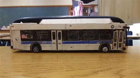 MTA New York City Bus 2011 New Flyer C40LF #216 Paper Model - YouTube