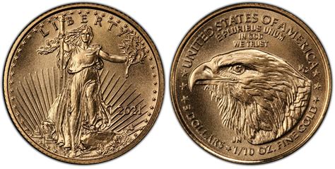 2021 $5 Gold Eagle - Type 2 (Regular Strike) Gold Eagles - PCGS CoinFacts