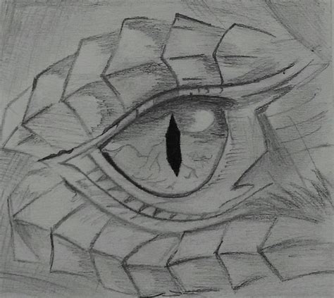 How To Draw A Dragon Eye Step By Step