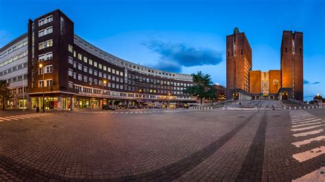 Oslo City Hall in the Evening, Norway - Anshar Photography