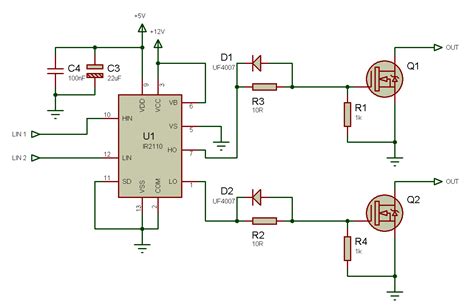 Tahmid's blog: Using the high-low side driver IR2110 - explanation and ...