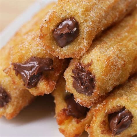 Chocolate Hazelnut Churros by Tasty Miam Recipe by Tasty | Recipe ...