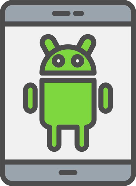 Android Vector Icon 16299214 Vector Art at Vecteezy