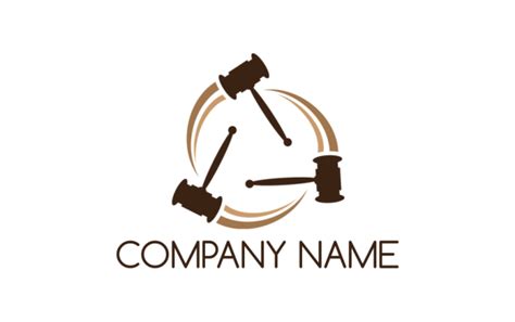 Professional Gavel Logos | Gavel Logo Samples | LogoDesign.net