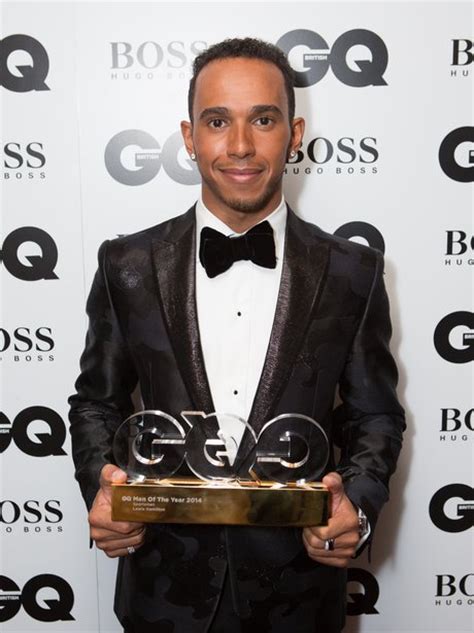 Winner! Lewis Hamilton receives the award for 'Sportsman'. - Dapper Men ...