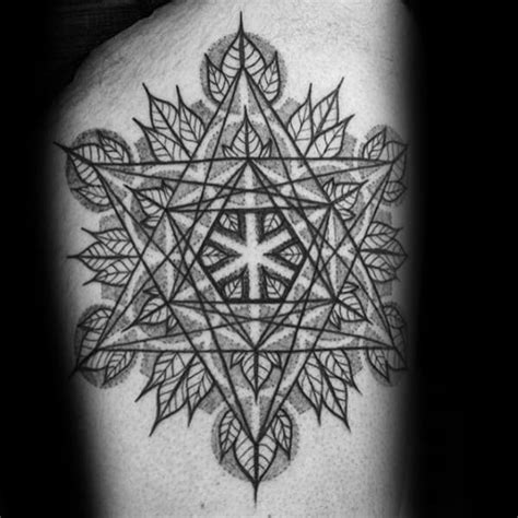 60 Metatron’s Cube Tattoo Designs For Men - Geometric Ink Ideas